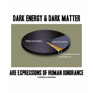 Dark Energy & Dark Matter Expressions Ignorance shirt