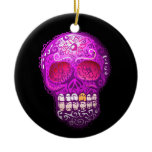 Dark Evil Day of the Dead Skull ornaments by spacedust Dark Evil Day of the Dead Skull ornaments