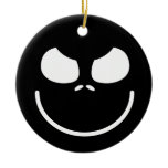 Dark Evil Smiley Face ornaments by spacedust Dark Evil Smiley Face ornaments