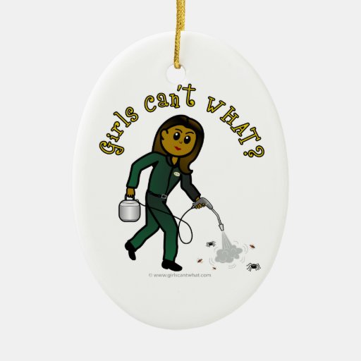 Dark Exterminator Girl Christmas Ornaments