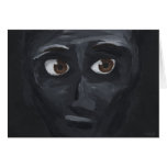 dark eyes greeting card