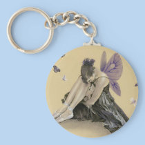 Dark fairy purple wings Keychain keychains