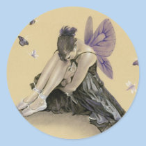 Dark Fairy Purple Wings Sticker stickers