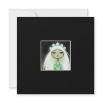 Dark Fairy Tale Character 9 - Sad Princess Invitation
