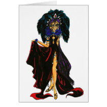Dark Feather Greeting Cards