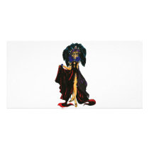 Dark Feather Photo Greeting Card