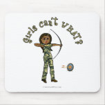 View more Dark Female Archery in Camouflage Mousepads personalized gift ideas for girls Dark Female Archery in Camouflage Mousepads