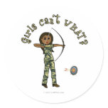 View more Dark Female Archery in Camouflage Stickers personalized gift ideas for girls Dark Female Archery in Camouflage Stickers