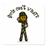Dark Female Army Girl Poster