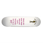 Dark Female Army Girl Skateboards
