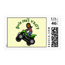 Dark Female ATV \ Four Wheeler Driver Stamps