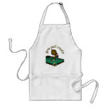 Dark Female Billiards Player Apron