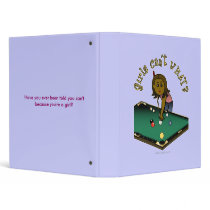 Dark Female Billiards Player binders by girlscantwhat Dark Female Billiards Player binders