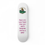 Dark Female Billiards Player Skate Deck