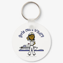 Dark Female Captain keychains