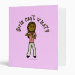 Dark Female Coach 3 Ring Binders