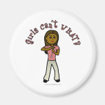 Dark Female Coach Fridge Magnets
