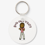 Dark Female Coach Keychains