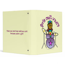 Dark Female Drummer binders by girlscantwhat Dark Female Drummer binders