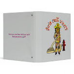 Dark Female Fire Fighter Binders
