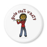 View more Dark Female Flute Player Magnets personalized gift ideas for girls Dark Female Flute Player Magnets
