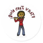 View more Dark Female Flute Player Stickers personalized gift ideas for girls Dark Female Flute Player Stickers