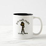 Dark Female Navy Veteran Coffee Mugs