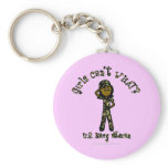 Dark Female Navy Veteran Key Chain