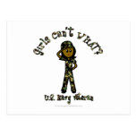 Dark Female Navy Veteran Postcards