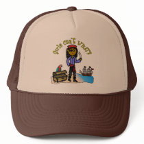 Dark Female Pirate Mesh Hat