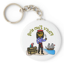 Dark Female Pirate Keychains