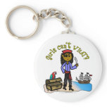 Dark Female Pirate Keychains