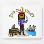 Dark Female Pirate Mousepad