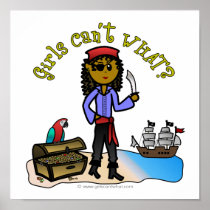 Dark Female Pirate Print