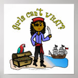 Dark Female Pirate Print