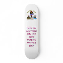 Dark Female Pirate Custom Skateboard