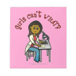 Dark Female Scientist Note Pads