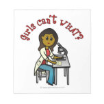 Dark Female Scientist Scratch Pad