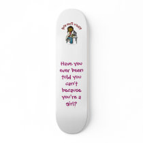 Dark Female Scientist Skate Decks