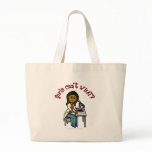 Dark Female Scientist Tote Bag