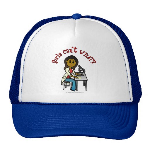 Dark Female Scientist Trucker Hat