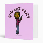 Dark Female Sharpshooter 3 Ring Binders