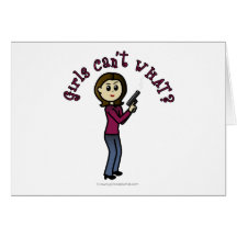 Dark Female Sharpshooter Greeting Cards