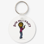 Dark Female Sharpshooter Keychains