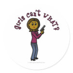 Dark Female Sharpshooter Stickers