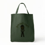 Dark Female Sheriff in Brown Uniform Bags