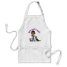 Dark Female Veterinarian Apron