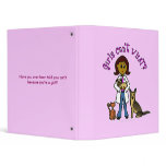 Dark Female Veterinarian Binder