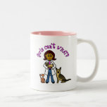 Dark Female Veterinarian Coffee Mugs
