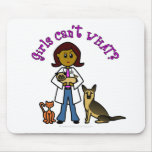 View more Dark Female Veterinarian Mousepads personalized gift ideas for girls Dark Female Veterinarian Mousepads